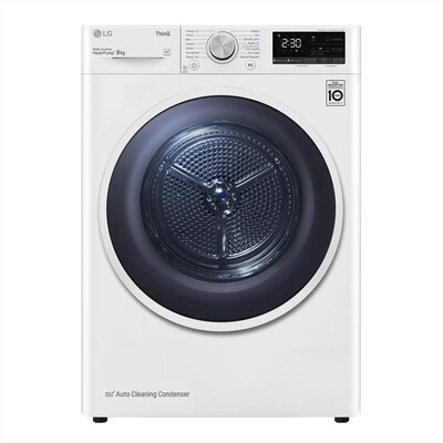 LG - Asciugatrice RH80V9AVHN 8Kg Classe C-Bianco