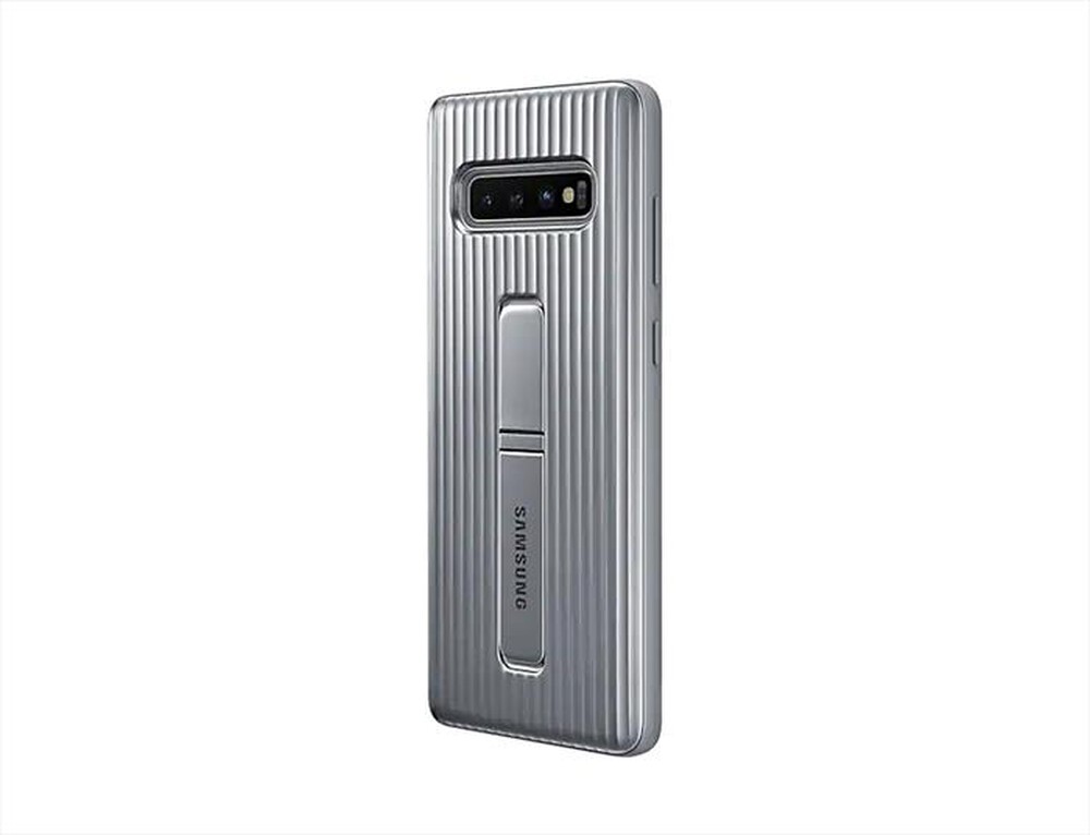 "SAMSUNG - PROTECTIVE STANDING COVER SILVER GALAXY S10+-ARGENTO"