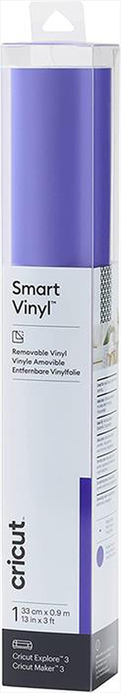CRICUT - SMART VINILE REMOVIBILE - 1 FOGLIO-Purple,  CRICUT - SMART VINILE REMOVIBILE - 1 FOGLIO-Purple