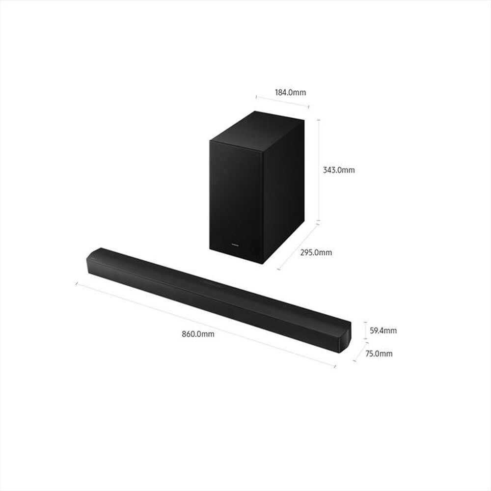 Immagine del prodotto SAMSUNG - Soundbar 3.1 canali HW-B650F/ZF-Black