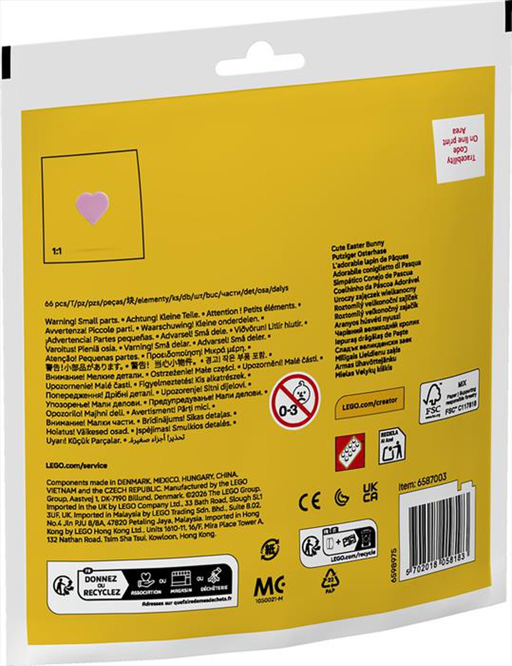 Immagine del prodotto LEGO - 30716 ADORABILE CONIGLIETTO DI PASQUA-Multicolore