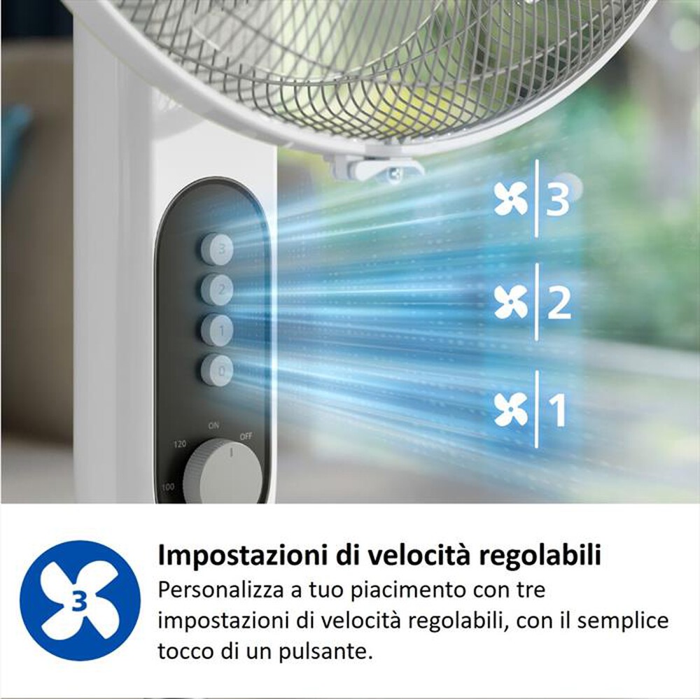 Immagine del prodotto PHILIPS - Ventilatore a piantana SERIE 1000 CX1220/00-Bianco