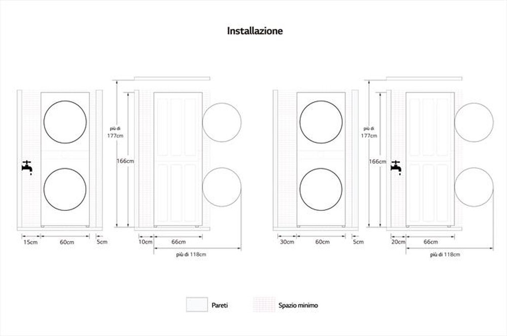 Immagine del prodotto LG - Lavasciuga WASHTOWER WT1210BBF 12/10 Kg Classe A-Platinum Black