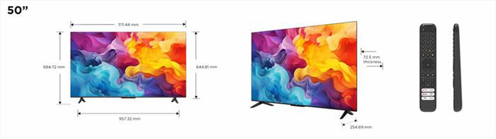 Immagine del prodotto TCL - Smart TV Ultra HD 4K 50" 50P61B-Titanio