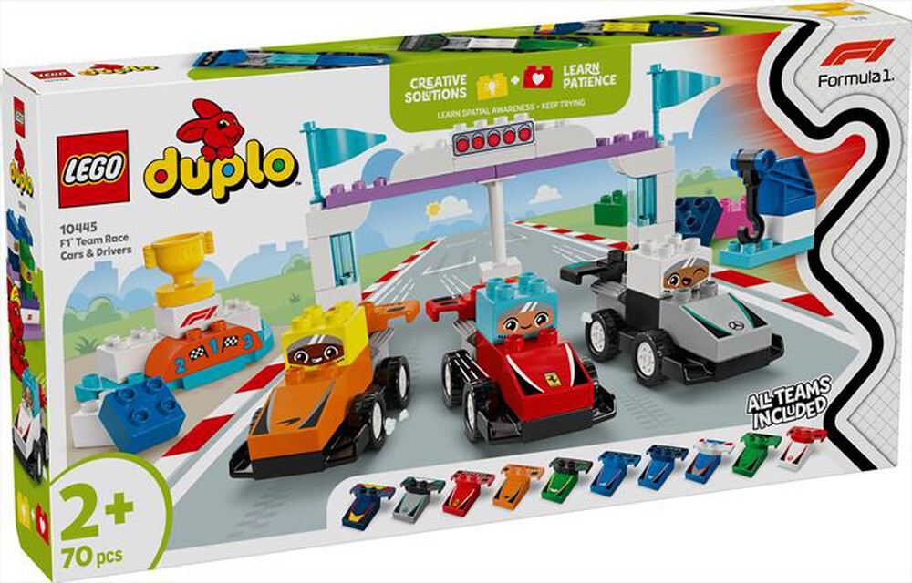 Immagine del prodotto LEGO - DUPLO Town Auto da corsa e piloti Team F1&reg; 10445