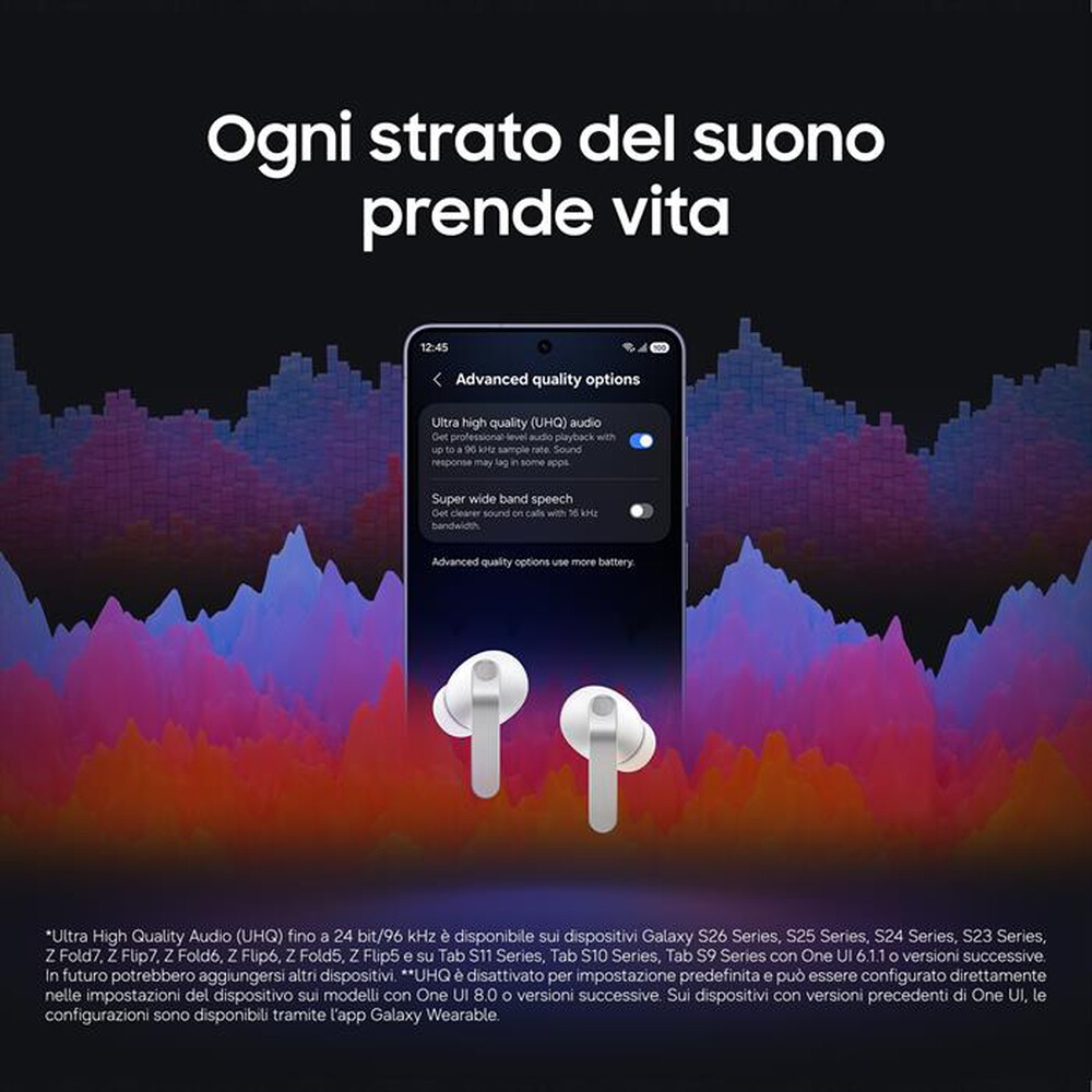 Immagine del prodotto SAMSUNG - Auricolare Bluetooth Galaxy Buds4 Pro-White