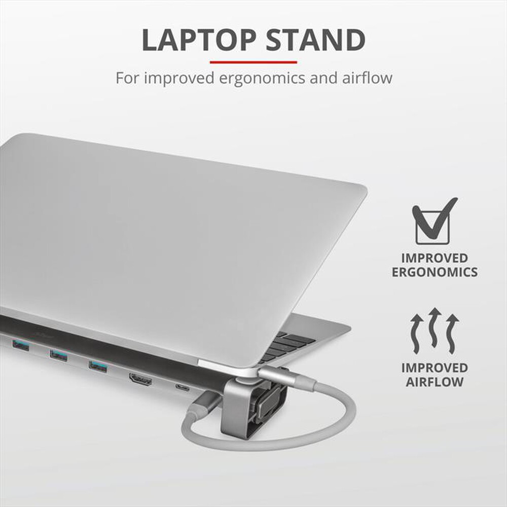 "TRUST - DALYX 10-IN-1 USB-C DOCK-Grey"