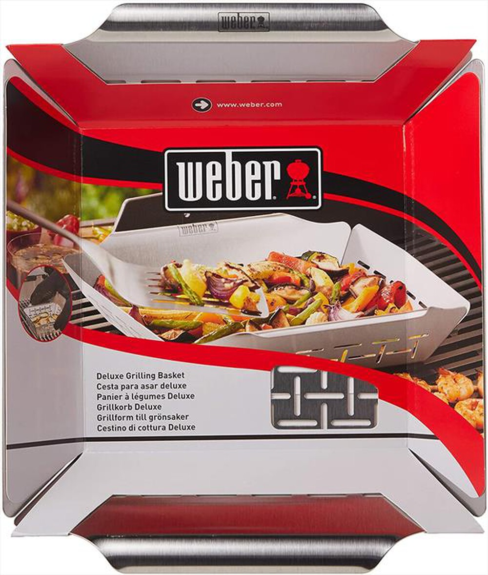 "WEBER - VASSOIO PER VERDURA IN INOX 34X38X5-inox"