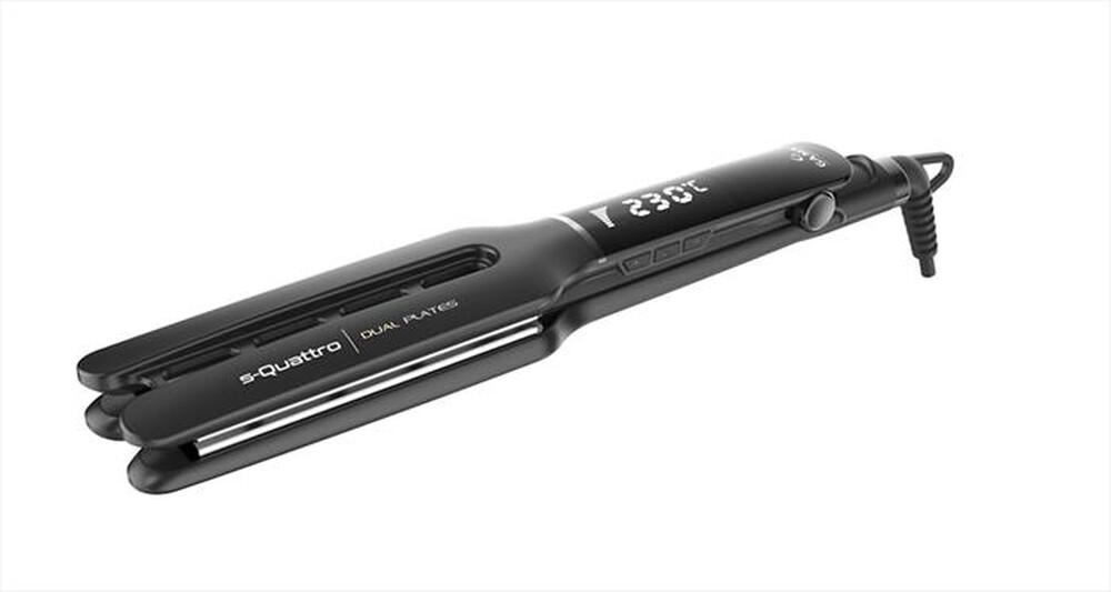 "GAMA - Piastra per capelli S-QUATTRO DUAL PLATES-NERO"