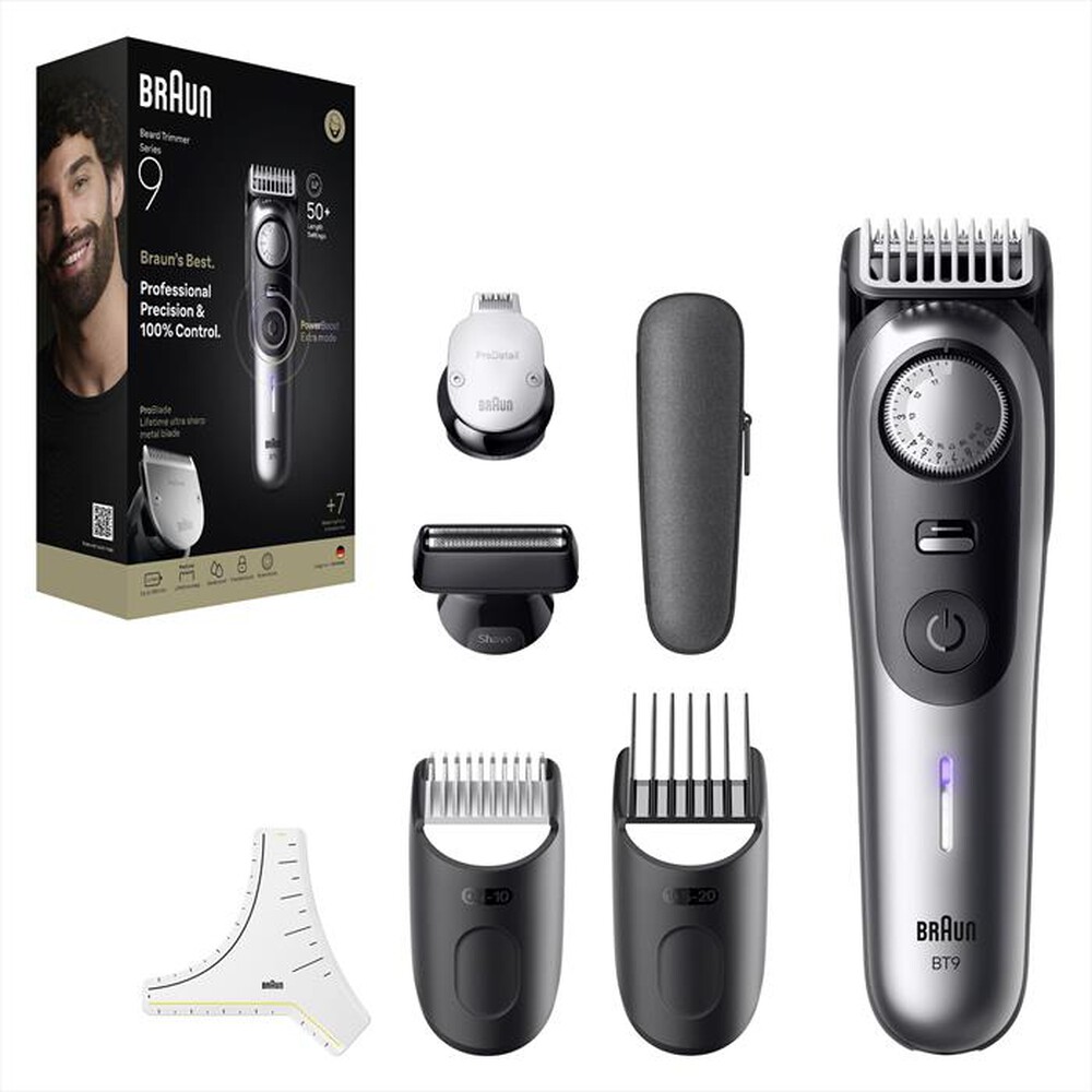 "BRAUN - Regolabarba BT 9520-CROMO"
