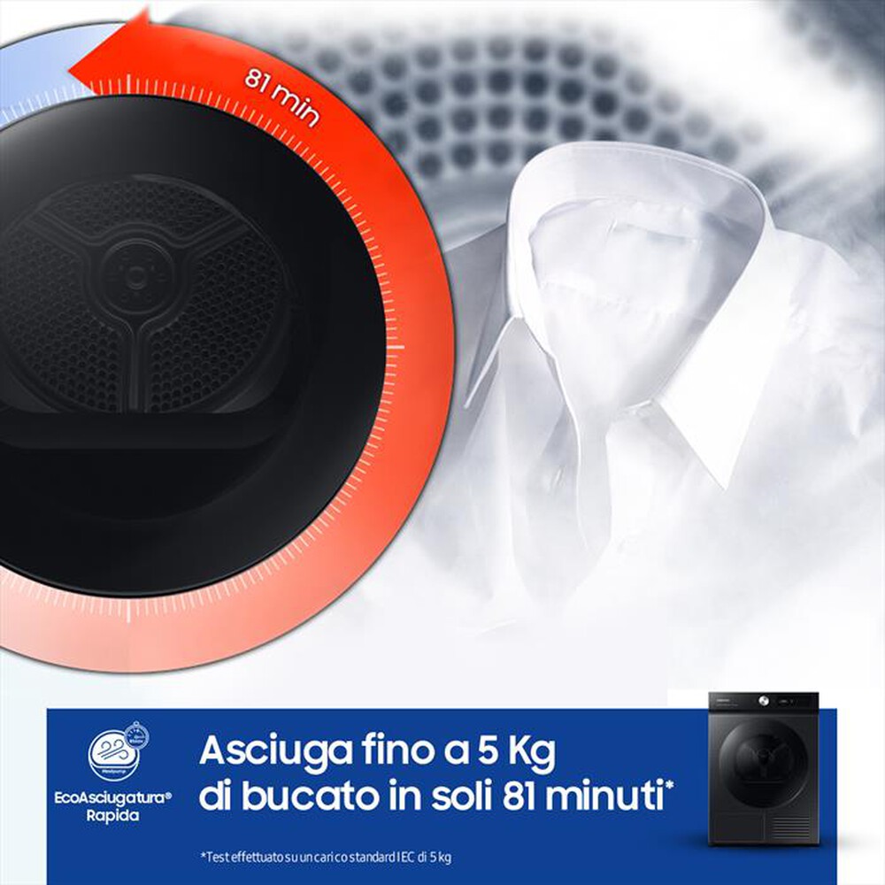 "SAMSUNG - Asciugatrice DV90BB7445GBS3 9 Kg Classe A+++-BLACK"