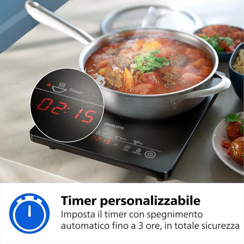 Immagine del prodotto PHILIPS - Piastra a induzione SERIE 3000 HD5830/90-Nero