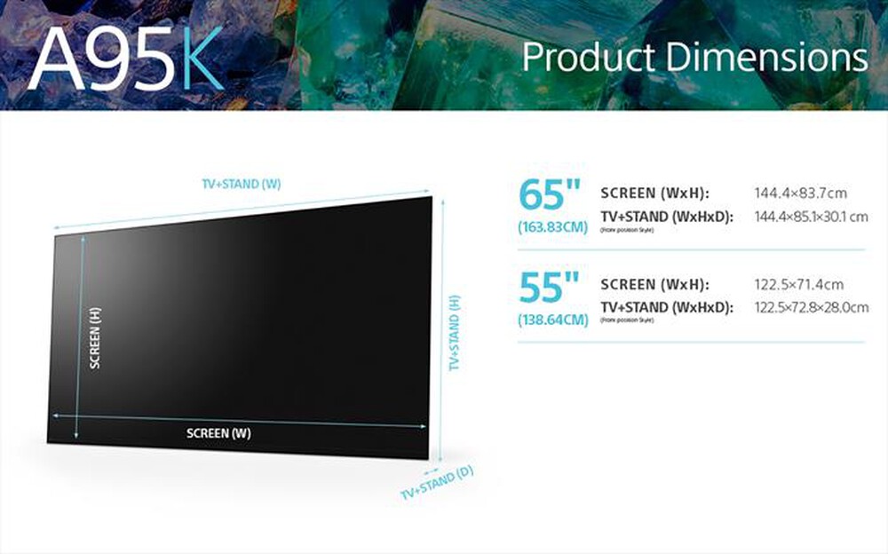"SONY - Smart TV OLED 65\" 4K XR65A95KAEP"