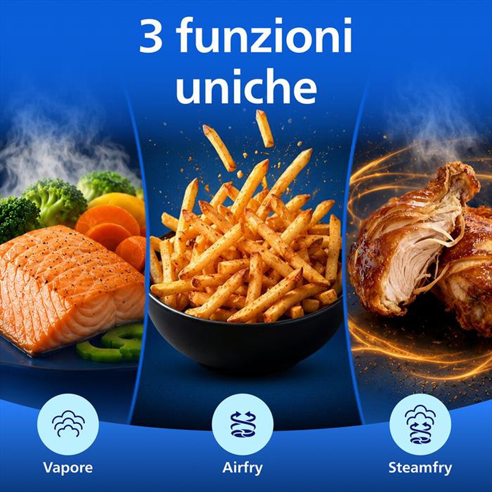 Immagine del prodotto PHILIPS - Friggitrice ad aria AIRFRYER Serie 5000 NA565/02-Inox