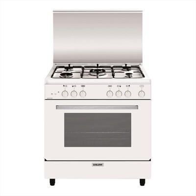 GLEM GAS - Cucina a gas A855GX Classe A-Bianco