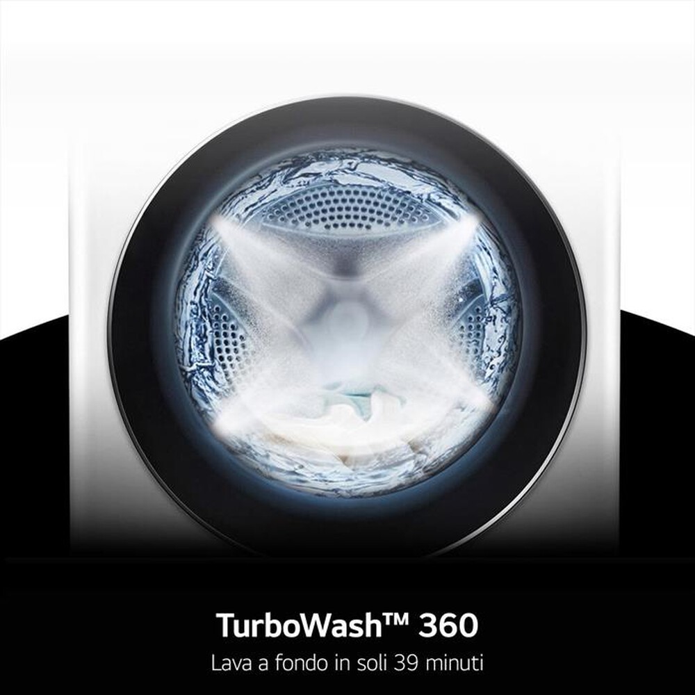 "LG - Lavasciuga D4R5010TSWS 10/6 Kg Classe A-Bianco"