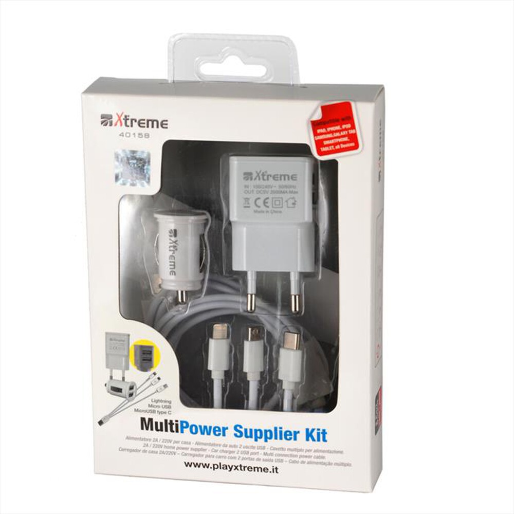 Immagine del prodotto XTREME - 40158 - Kit alimentazione Tablet /Smartphone Apple/ Samsung
