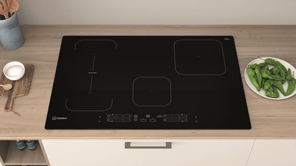 "INDESIT - Piano cottura induzione IB 21B77 NE 77 cm-Nero"