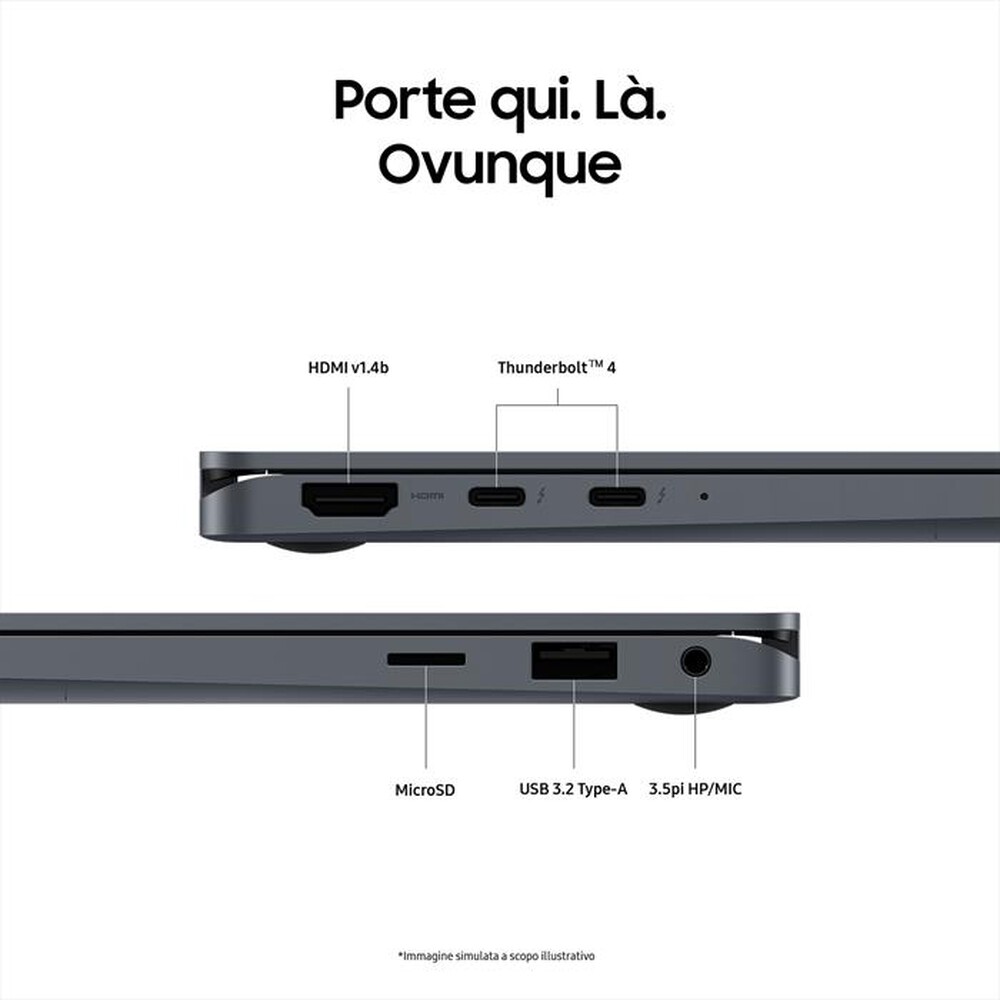 "SAMSUNG - Notebook GALAXY BOOK4 360-Gray"