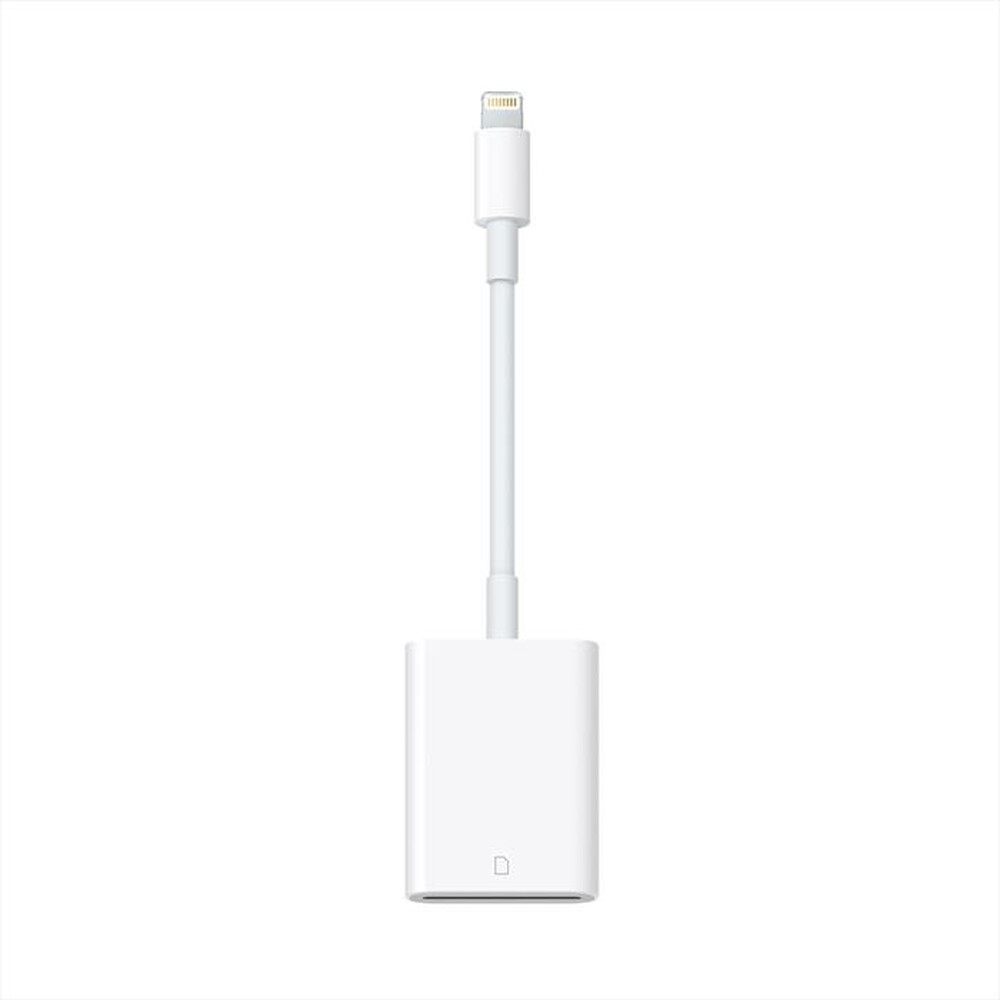 "APPLE - Lettore per fotocamere da Lightning a scheda SD-Bianco"