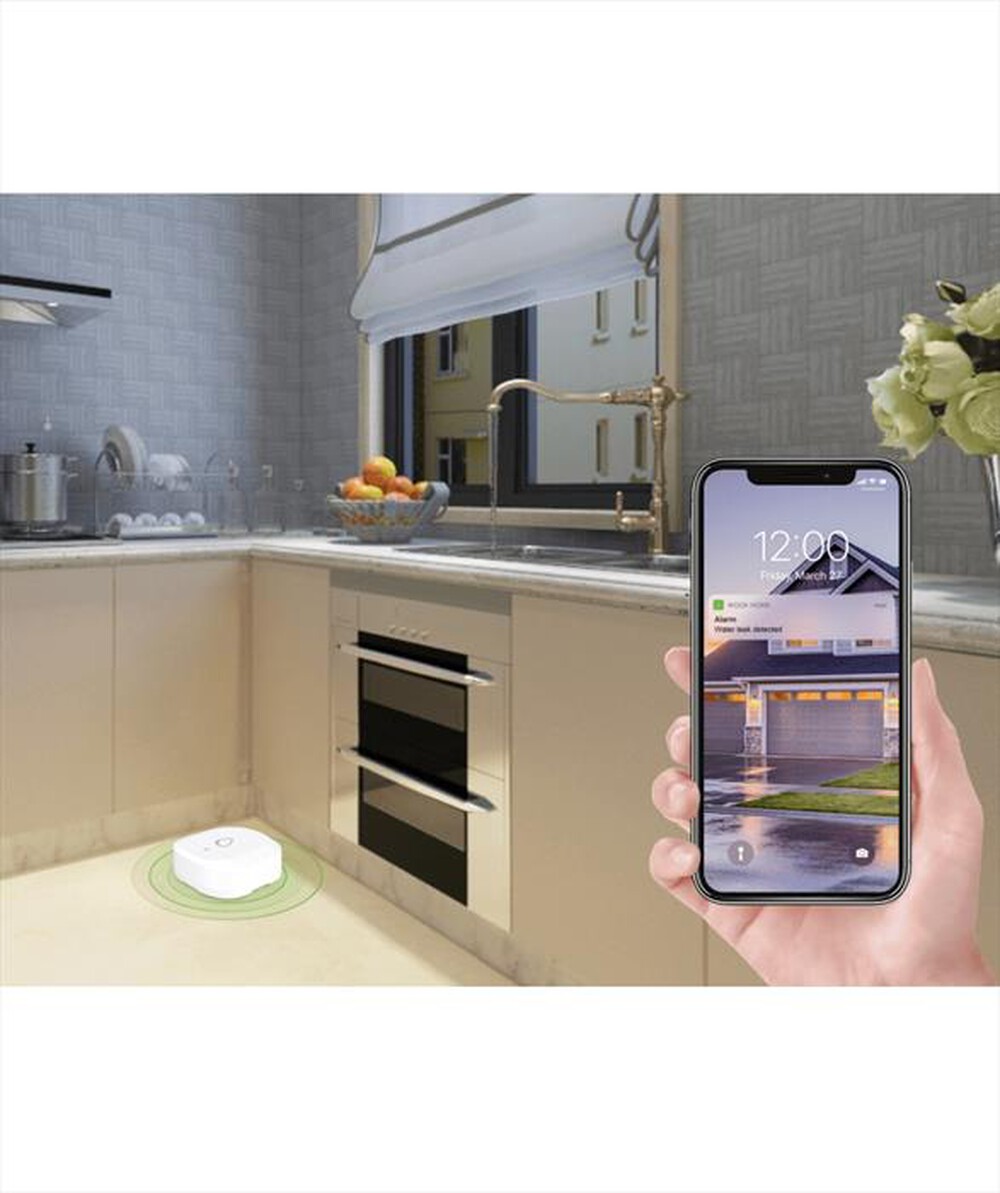 "WOOX - SMART WATER LEAK SENSOR-BIANCO"