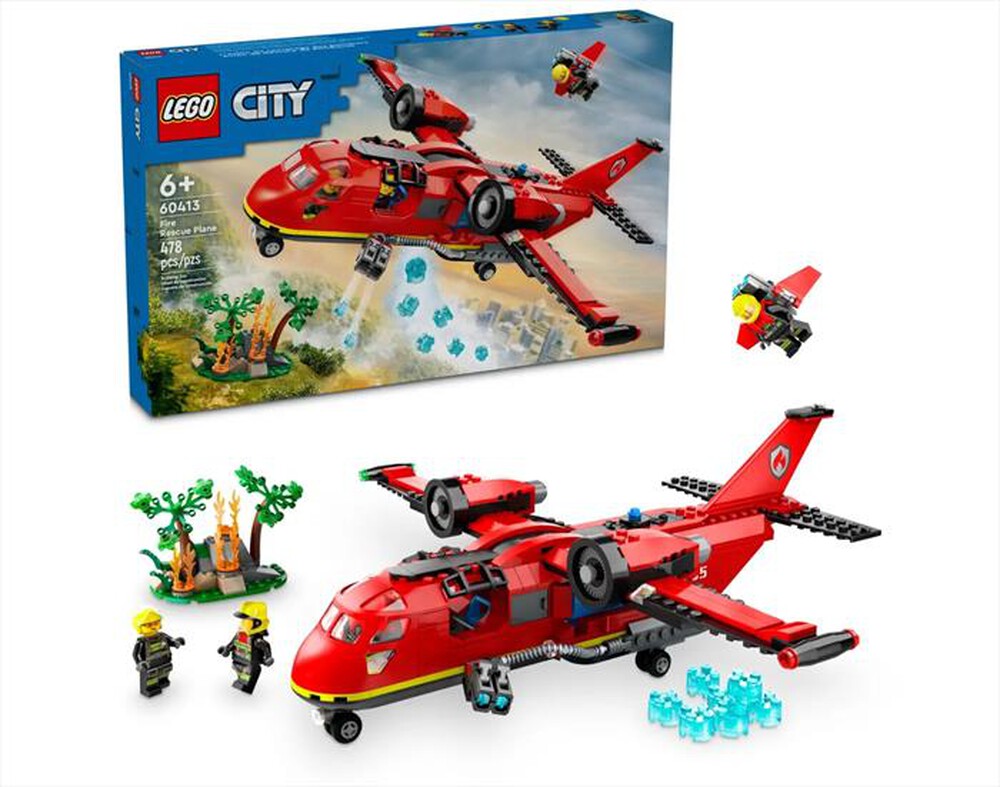 "LEGO - CITY Aereo antincendio - 60413-Multicolore"