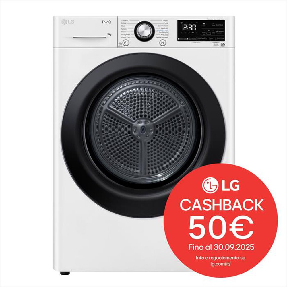 Immagine del prodotto LG - Asciugatrice RH90V9AVBN 9 Kg-Bianca