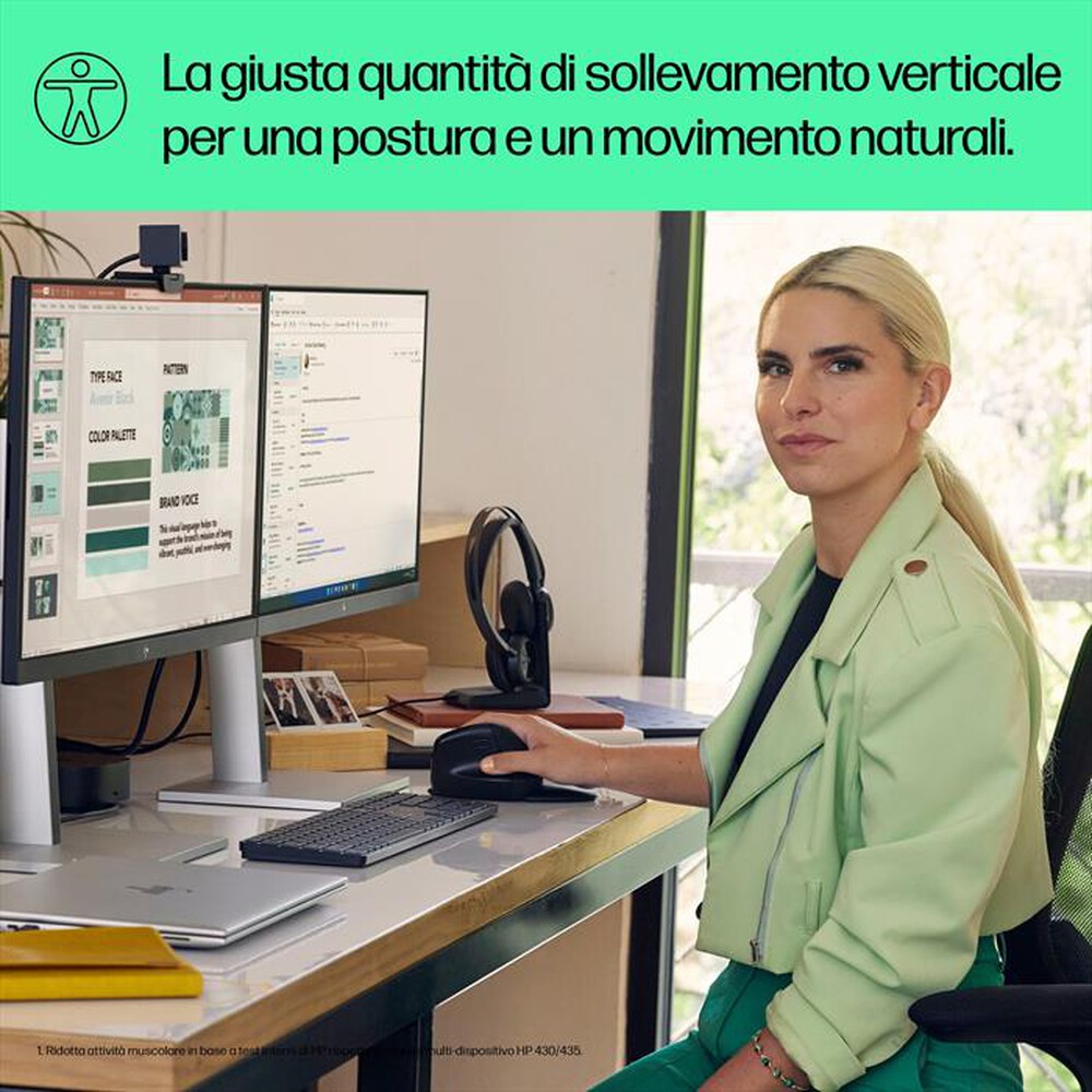 Immagine del prodotto HP - MOUSE WIRELESS ERGONOMICO 920-Nero