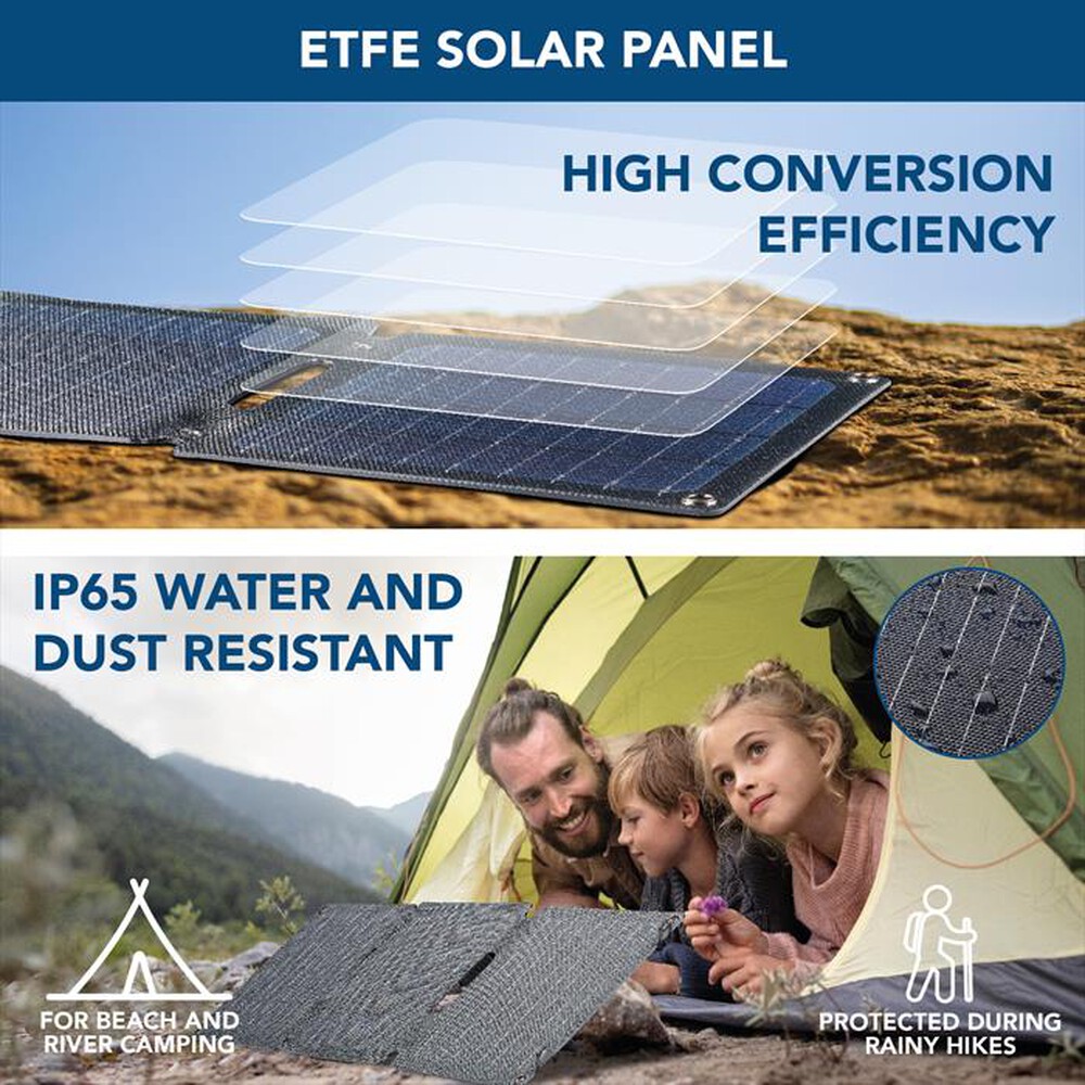 Immagine del prodotto CELLULARLINE - Caricabatterie portatile SOLAR ACHSOLAR2USB20WD-Nero