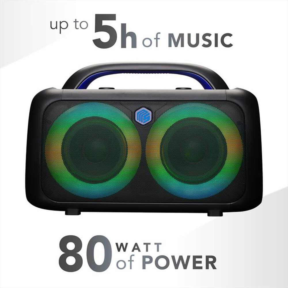 Immagine del prodotto MUSIC SOUND - SPEAKER BOOM BOX 80S-Nero