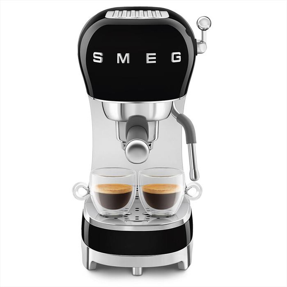 "SMEG - Macchina da Caffè Espresso 50's Style - ECF02BLEU-Nero LUCIDO"