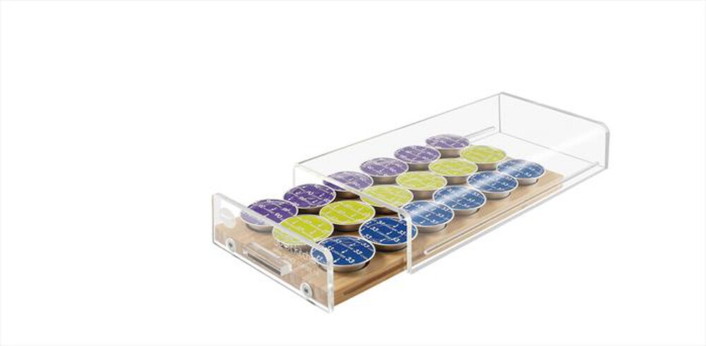 "MACOM - 836 DISPENSER 18 Universale-TRASPARENTE/LEGNO"