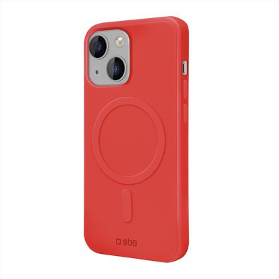 SBS - Cover Smooth Mag TEMAGCOVRUBIP1461R per iPhone 14-Rosso