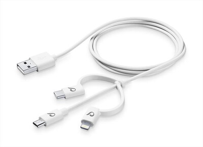 CELLULARLINE - USBDATA3IN1MFITYCW-Bianco
