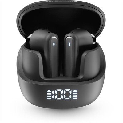 CELLULARLINE - GLADE AURICOLARI TRUE WIRELESS CON DISPLAY-Nero
