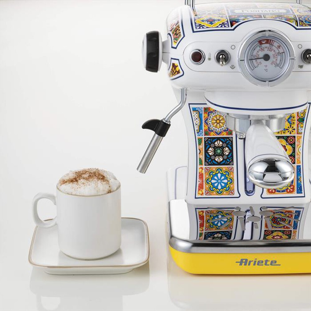 "ARIETE - 1389/1P MACCHINA DA CAFFE ESPRESSO POSITANO-Multicolour,Yellow"