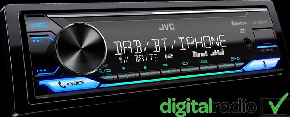 "JVC - Car Stereo KD-X482DBT-nero"