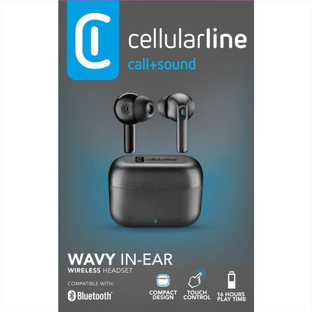 Immagine del prodotto CELLULARLINE - Auricolari True Wireless WAVY IN-EAR-Nero