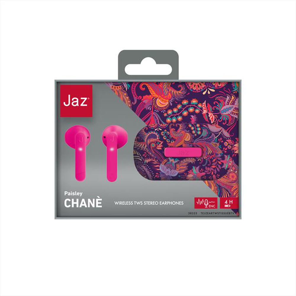 "JAZ - Auricolare bluetooth TEJZEARTWSTISSUEBTV-Viola"