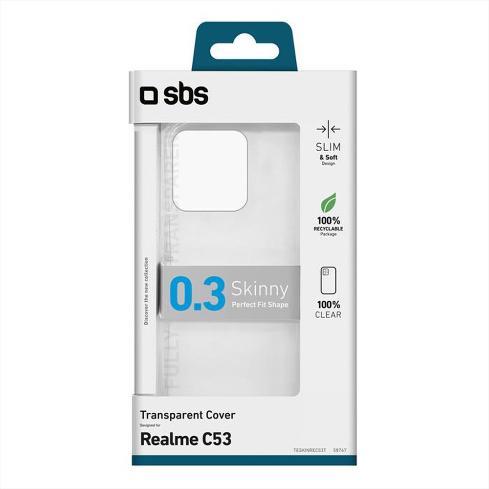 "SBS - Cover Skinny TESKINREC53T per Realme C53-Trasparente"