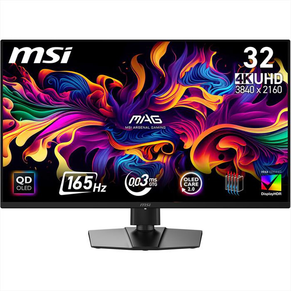 Immagine del prodotto MSI - Monitor QD OLED 31,5" MAG 322UP QD-OLED E16-Nero