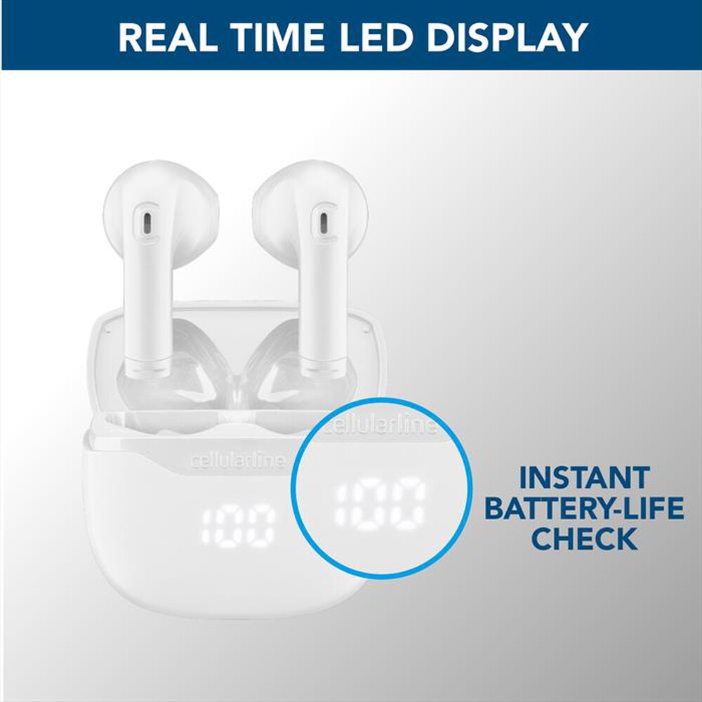 Immagine del prodotto CELLULARLINE - CORE AURICOLARE BLUETOOTH TWS BIANCO-Bianco