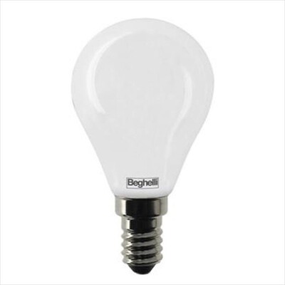 BEGHELLI - Lampada a LED E14 58056-vetro opalino,  BEGHELLI - Lampada a LED E14 58056-vetro opalino