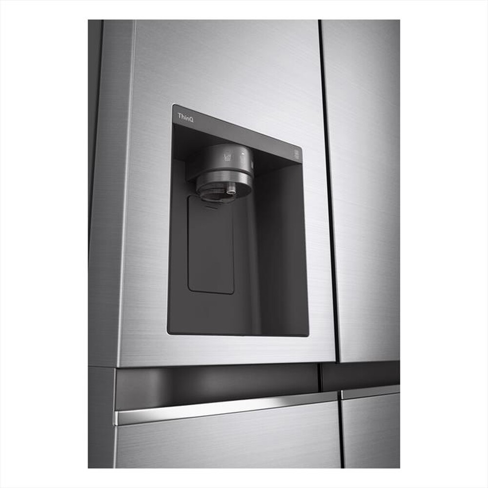 "LG - Frigorifero side by side GSLV70PZTD Classe D 635L-Metallico, Argento"