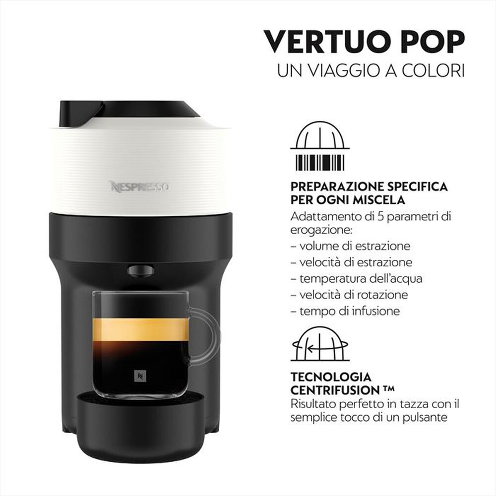 Immagine del prodotto KRUPS - Macchina da caff&egrave; VERTUO POP XN9201K Nespresso-WHITE