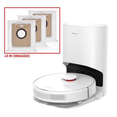 DREAME - Aspirapolvere robot D10 PLUS + 3 DUST BAGS-Bianco