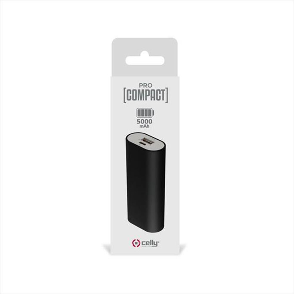 "CELLY - PCPB5000BK - PROCOMPACT PB 5000MAH-Nero/Plastica"