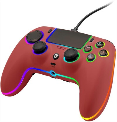QUBICK - Wired Controller per PS5-Rosso