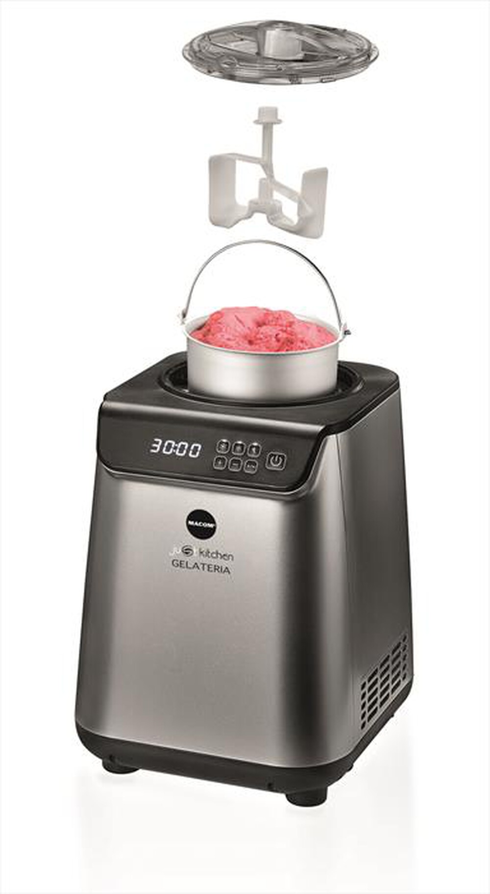 "MACOM - GELATERIA-SILVER E NERO"
