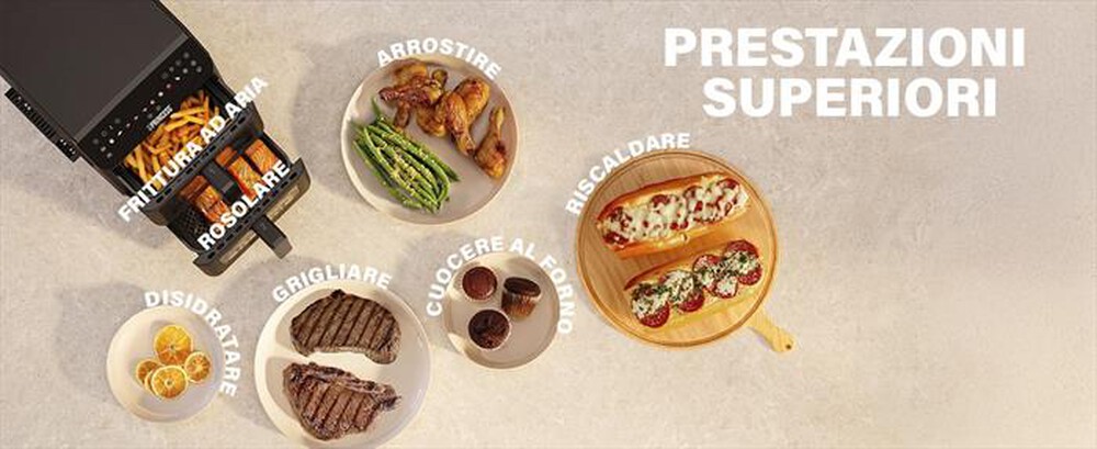 Immagine del prodotto PRINCESS - Friggitrice ad aria DUAL VERTICAL-Nero